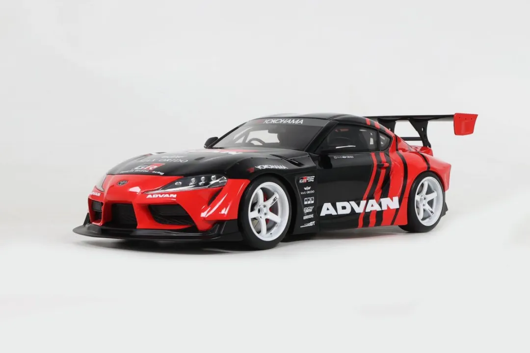 Toyota Supra GR HKS By Advan GT Spirit 1:18 - Zwart