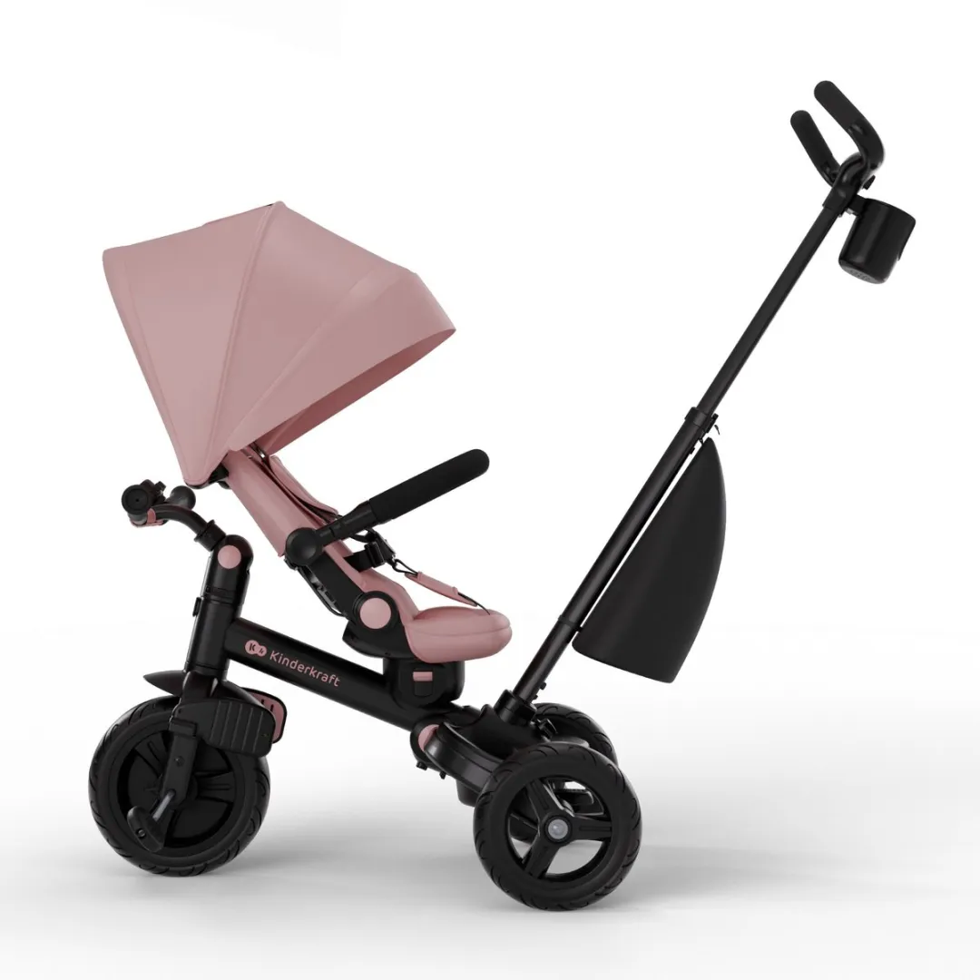 KinderKraft AVEO 2 PLUS Driewieler 6-in-1 Roze