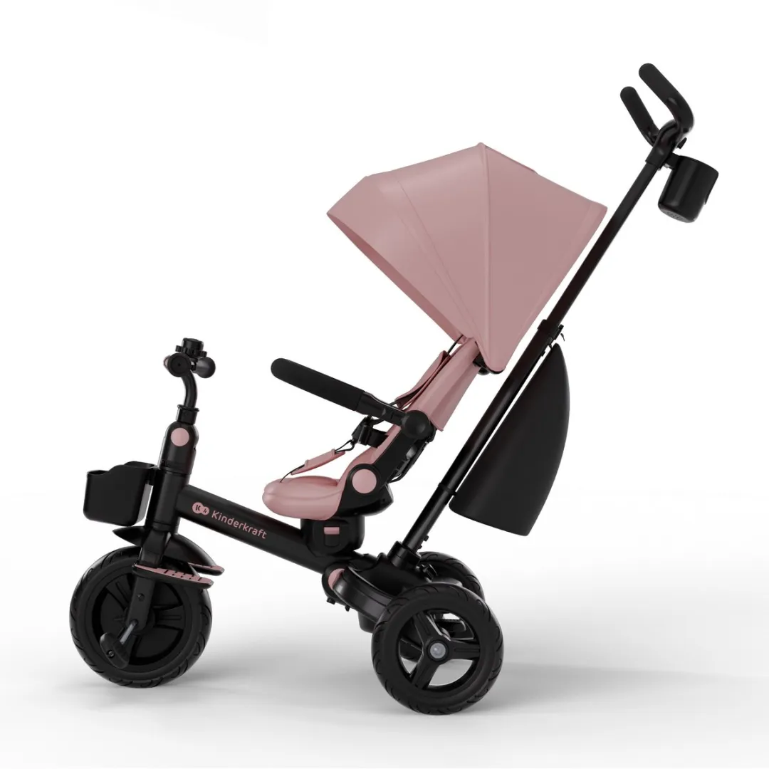 KinderKraft AVEO 2 PLUS Driewieler 6-in-1 Roze