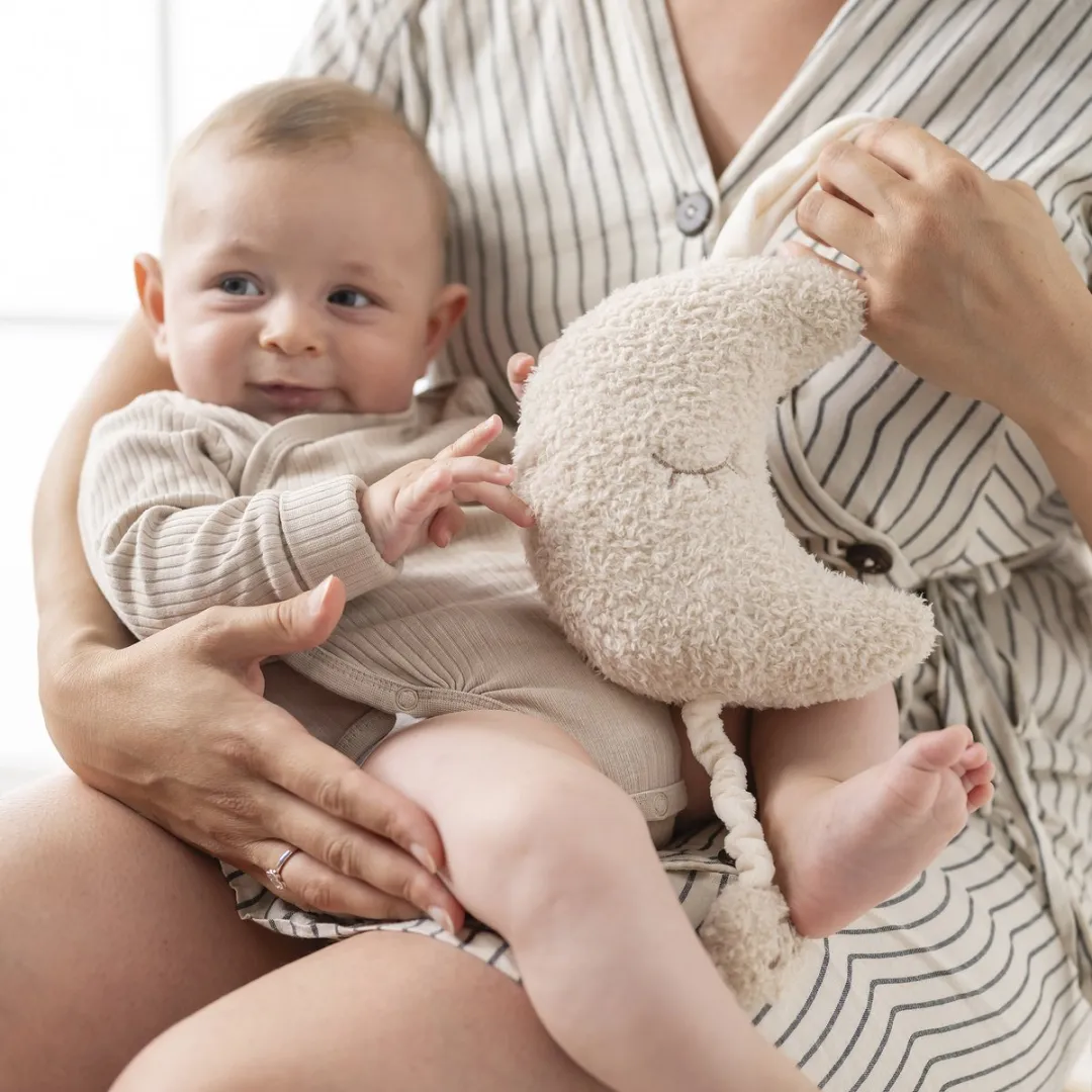 Nattou Teddy Muziekknuffel Maan 25cm - Beige