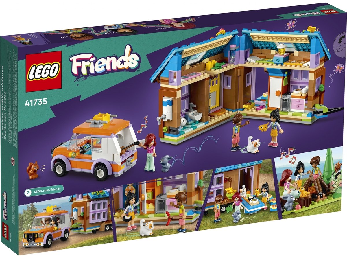LEGO Friends Tiny House Kampeerset met Bos, Huisdieren en Speelgoedauto - 41735
