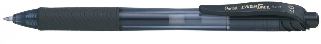 Pentel EnerGel BL107 Gelpen 0.7mm - Zwart - 12 Stuks