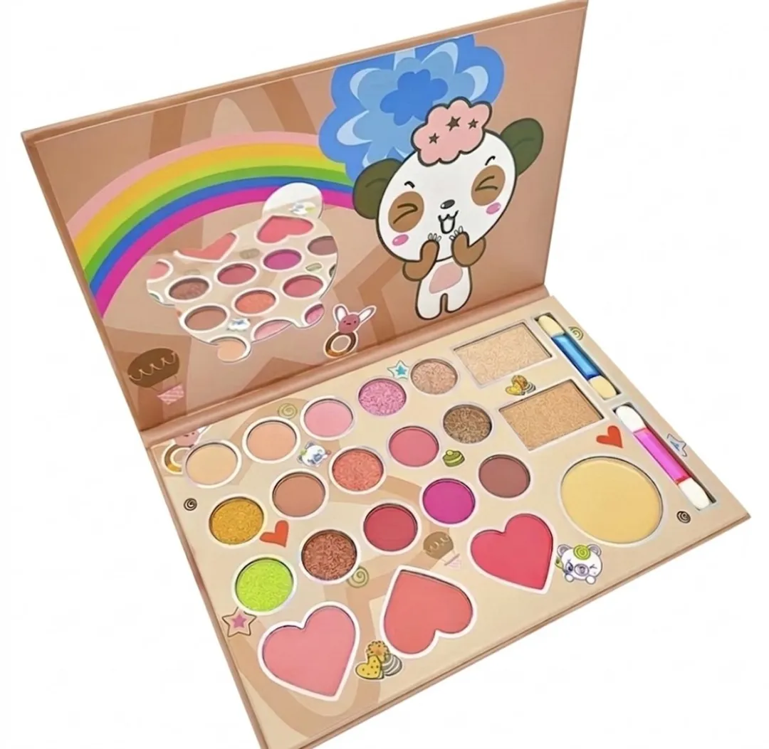 Mijn Eerste Beauty Box – Speelmake-up voor Meisjes - 21 kleuren - Afwasbare Make-up – Speelgoed Cadeau voor Meisjes vanaf 3 jaar