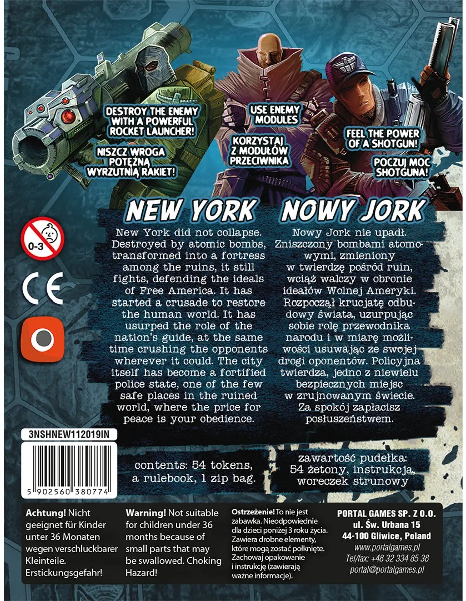 Portal Games Neuroshima HEX 3.0 New York Uitbreiding