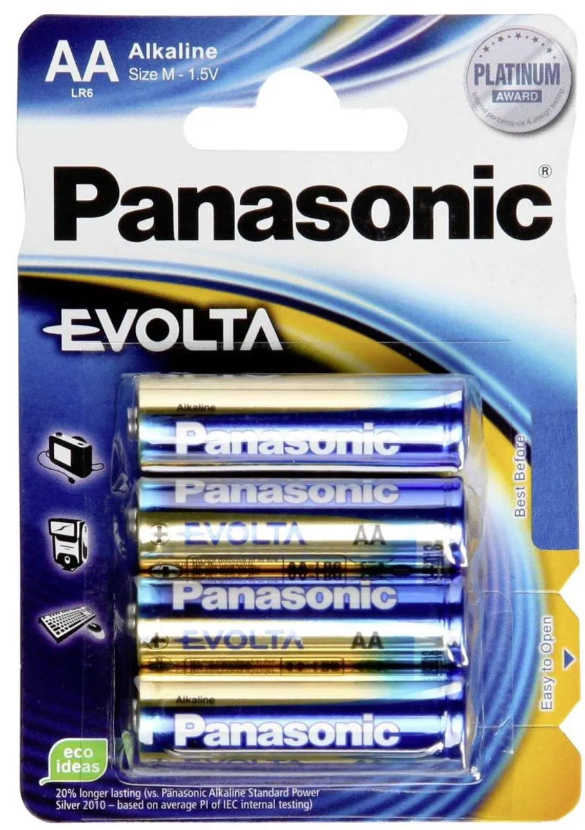 Panasonic EVOLTA AA 2800mAh - 4 Stuks