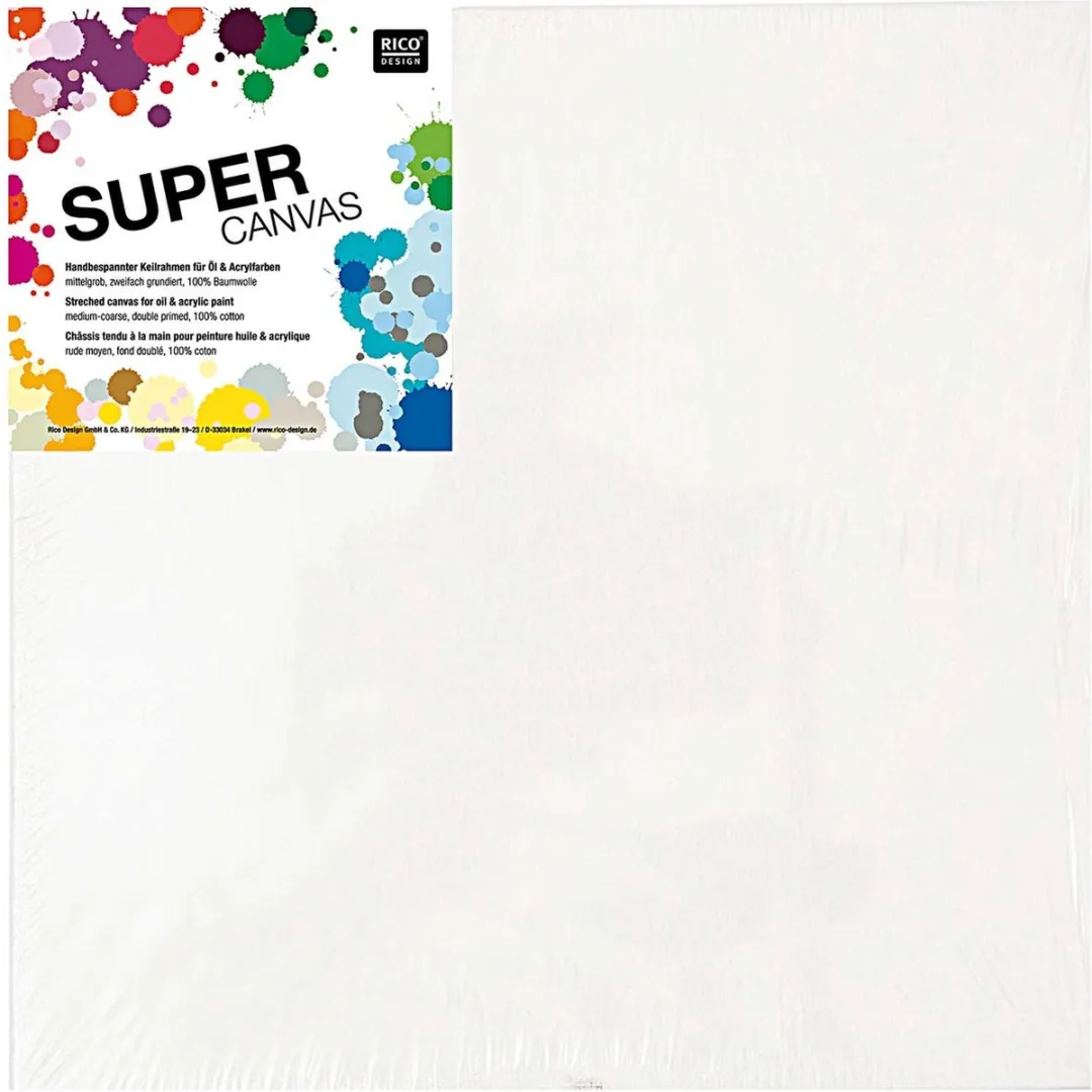Rico Design Schildersdoek Canvas 13x18cm Wit
