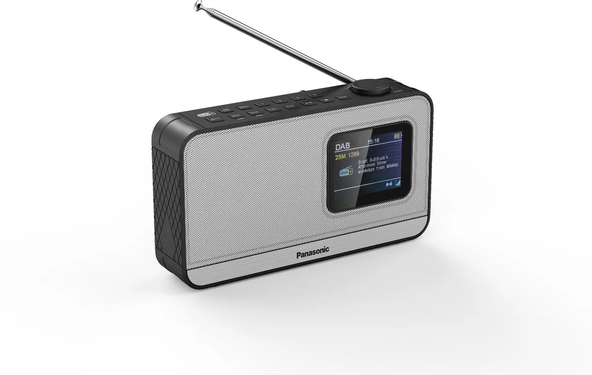Panasonic RF-D15 DAB/DAB+ Radio - 3W - Zwart/Grijs