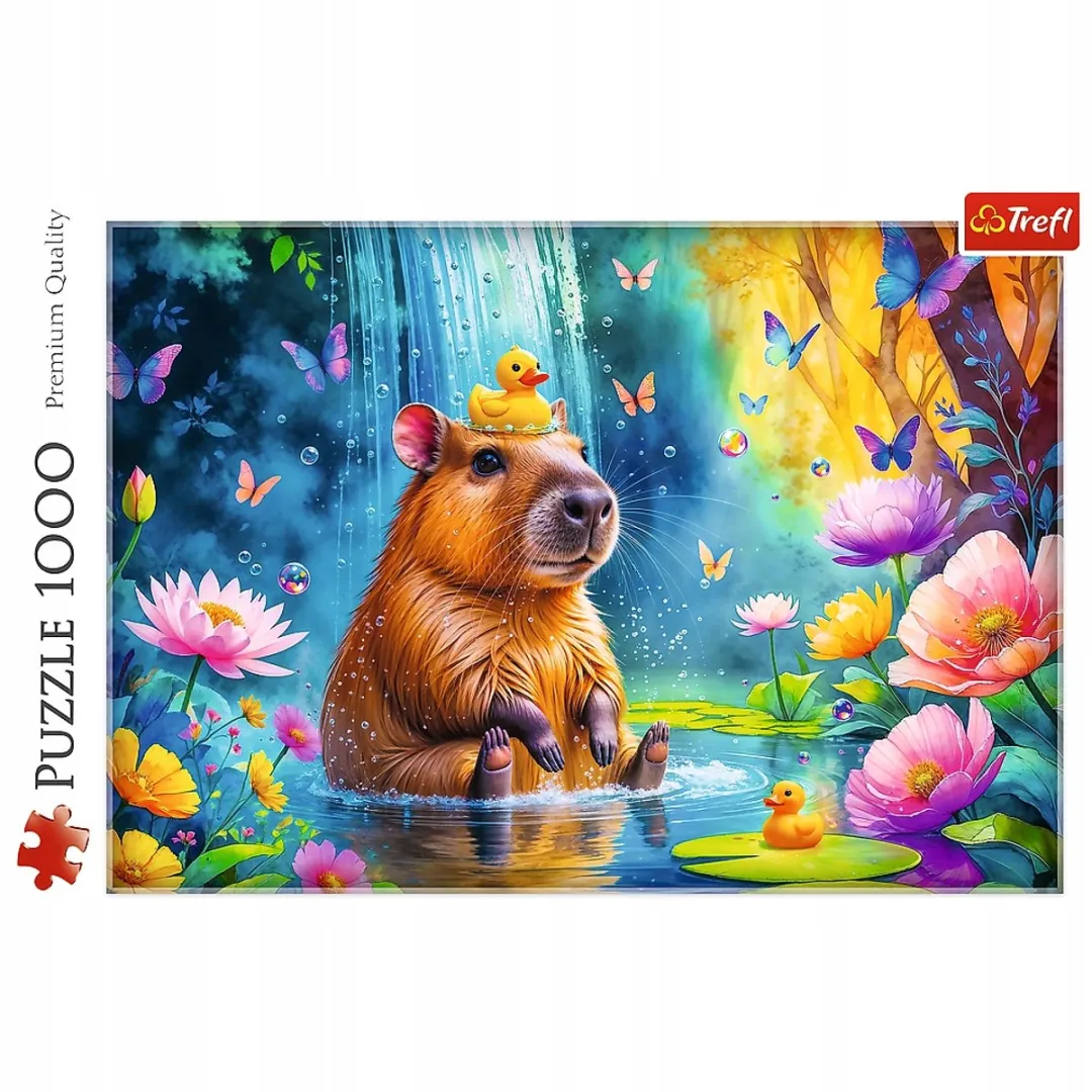 Trefl Capibara Puzzel 1000 Stuks - Natuurlandschap - Multi Color