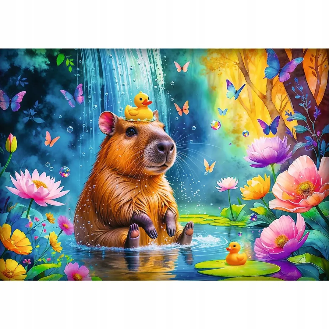 Trefl Capibara Puzzel 1000 Stuks - Natuurlandschap - Multi Color