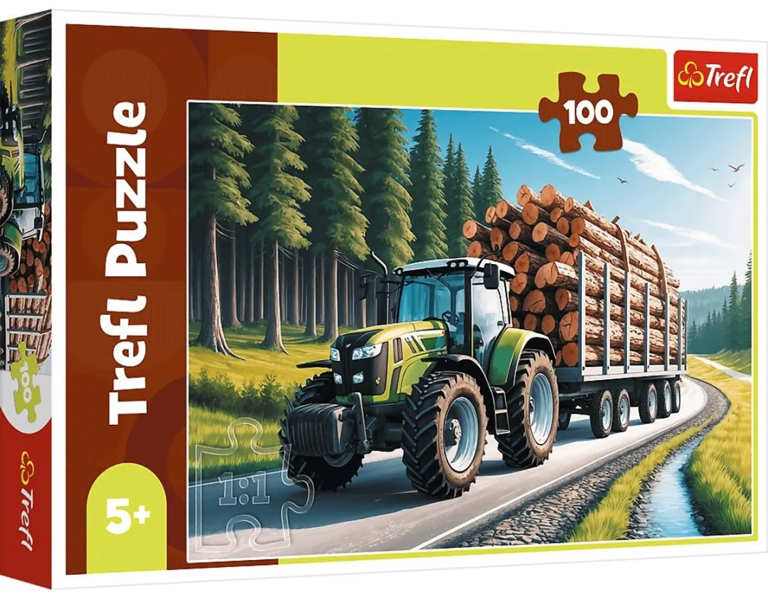 Trefl Puzzel Bos Tractor 100 Stuks