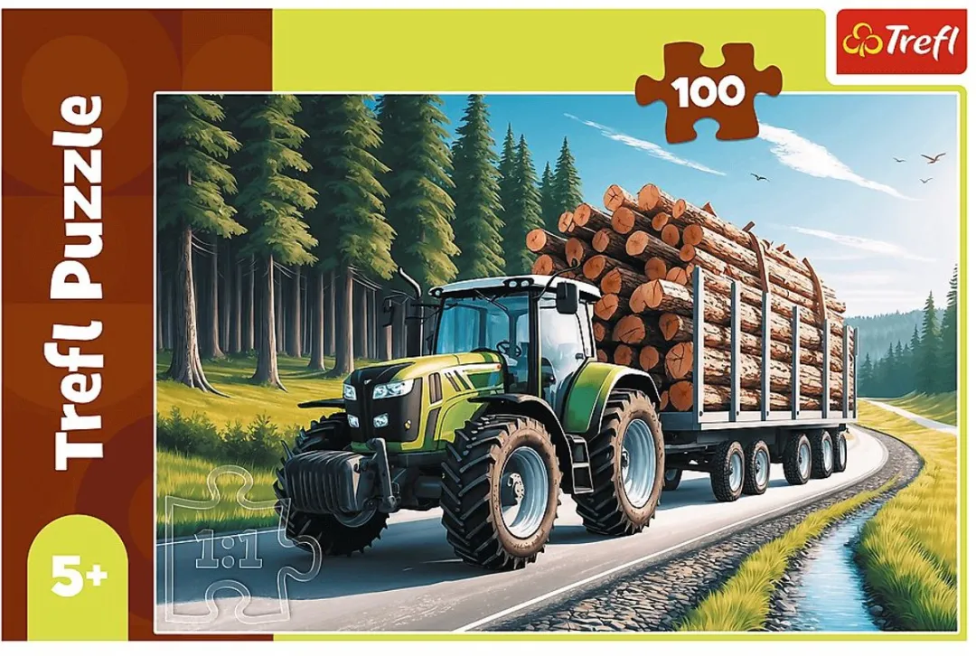 Trefl Puzzel Bos Tractor 100 Stuks - Multicolor