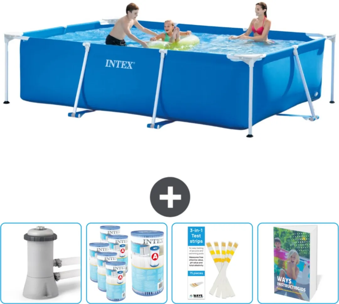 Intex Rechthoekig Frame Zwembad 300x200x75cm