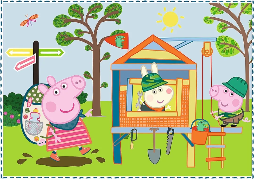 Trefl Peppa Pig 4-in-1 Puzzel - 71 Stuks