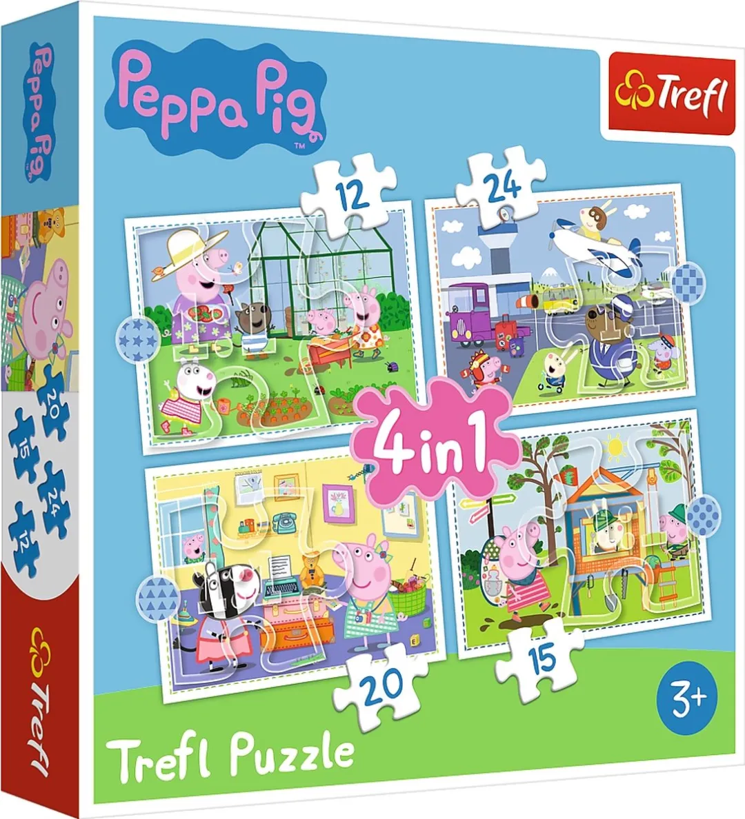 Trefl Peppa Pig 4-in-1 Puzzel - 71 Stuks