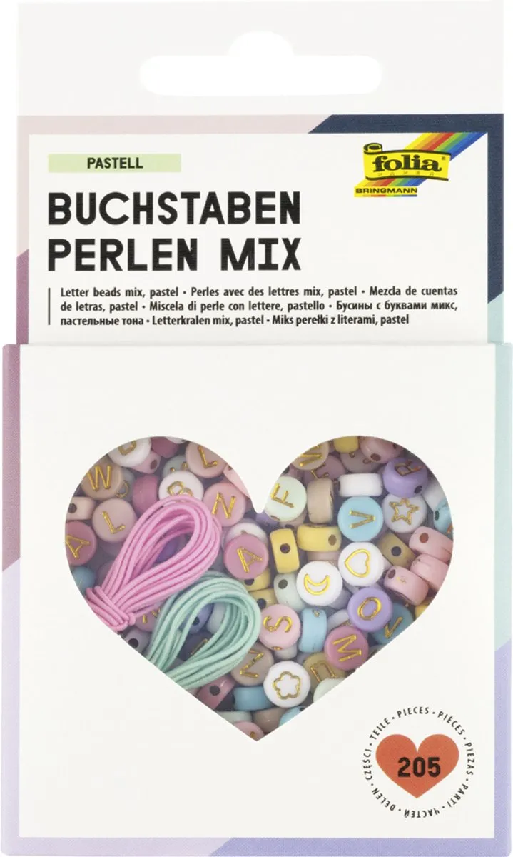 Folia Parel-Lettermix Pastel