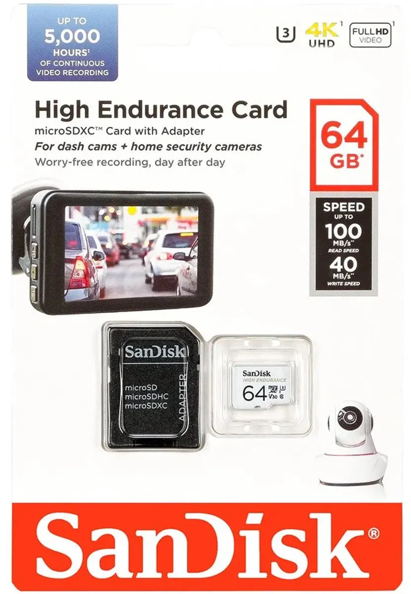 SANDISK High Endurance - Geheugenkaart - 64GB