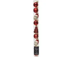 Kaemingk Kerstballen Mix Rood 9 Stuks - MPN 014392