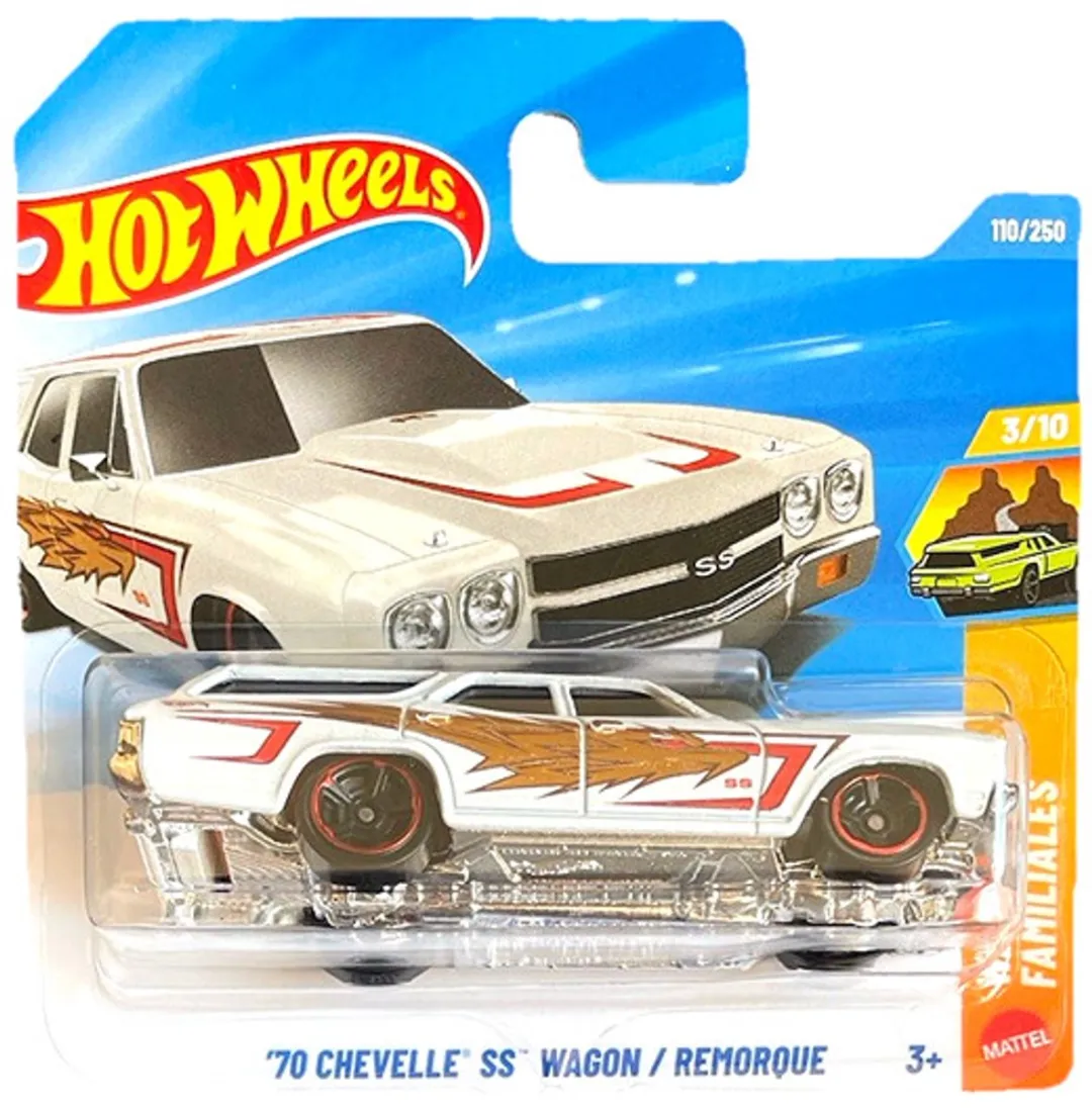 Hot Wheels '70 Chevelle SS Wagon Flame White 21A