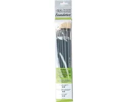 Winsor & Newton Foundation Olieverf Penselen Set - 6 Delig