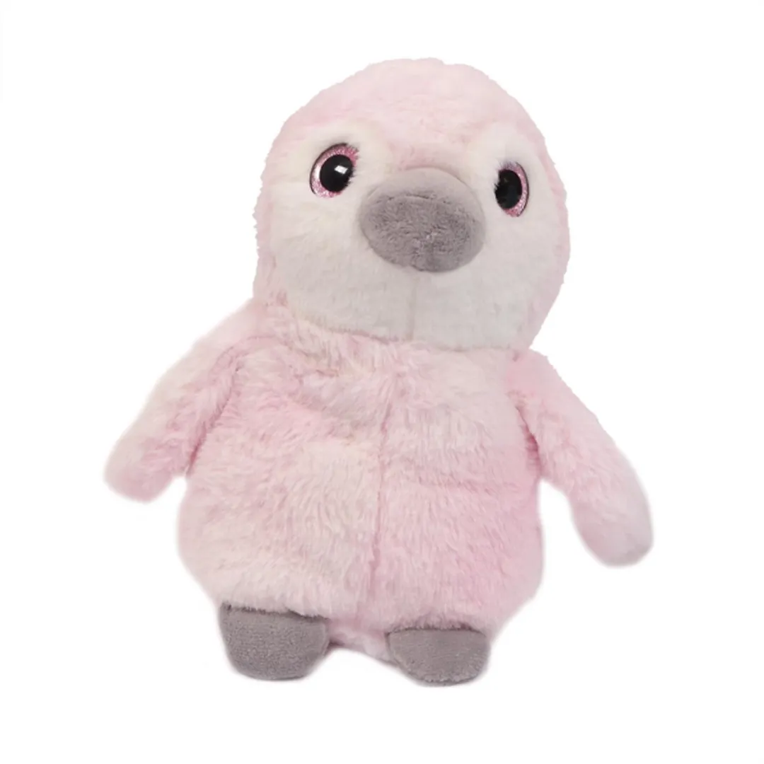 PIA Soft Toys Pluche Pinguïn Knuffels Set - 3 Stuks 26cm - Roze/Grijs/Blauw