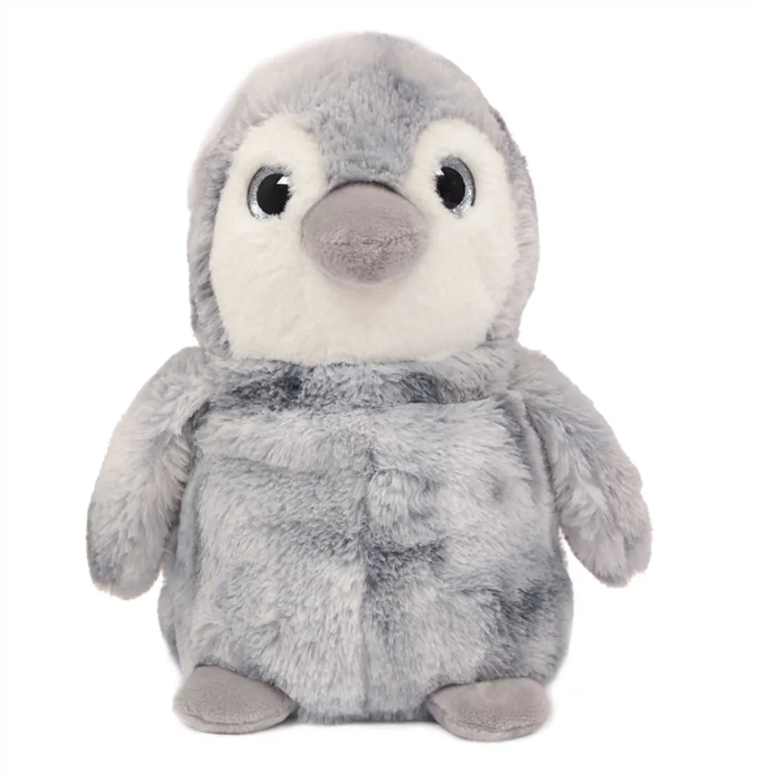 PIA Soft Toys Pluche Pinguïn Knuffels Set - 3 Stuks 26cm - Roze/Grijs/Blauw