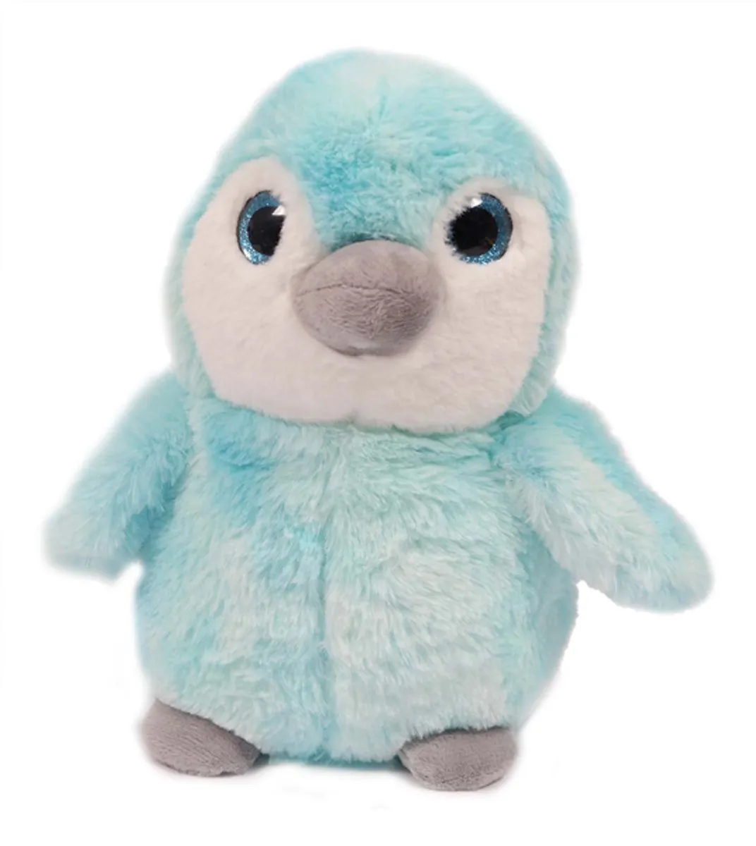 PIA Soft Toys Pluche Pinguïn Knuffels Set - 3 Stuks 26cm - Roze/Grijs/Blauw