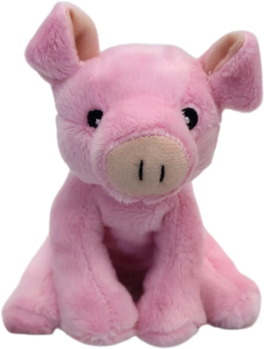 Unitoys Mini Animals Varkentje Roze 12cm