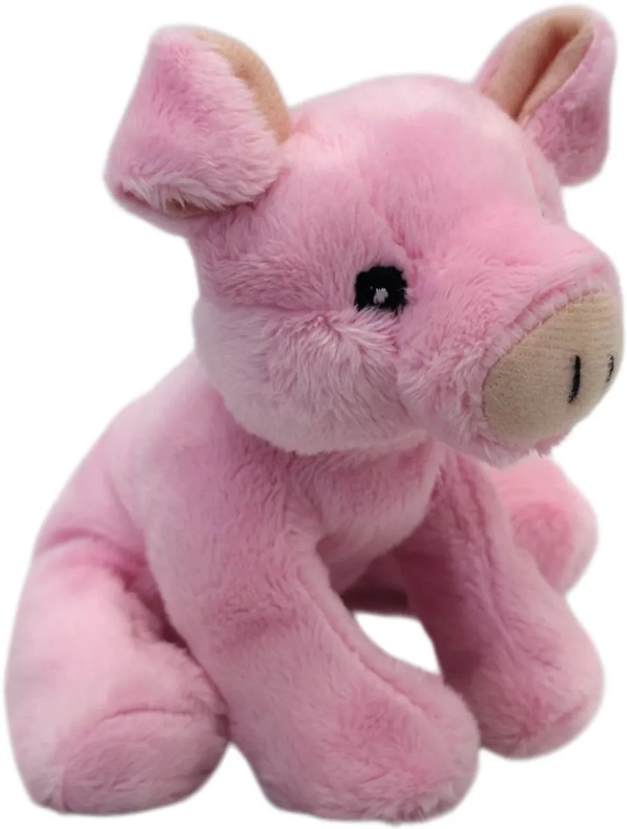 Unitoys Mini Animals Varkentje Roze 12cm