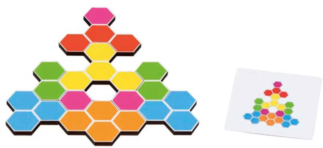 Goki Puzzle Turtle Rosy 4-delig - Multicolor
