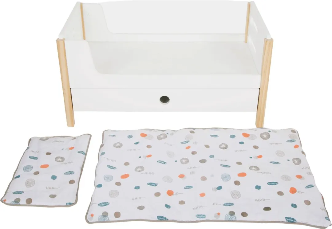 Small Foot Little Button Houten Poppenhoogslaper - Wit
