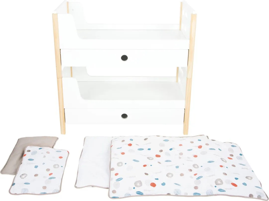 Small Foot Little Button Houten Poppenhoogslaper - Wit