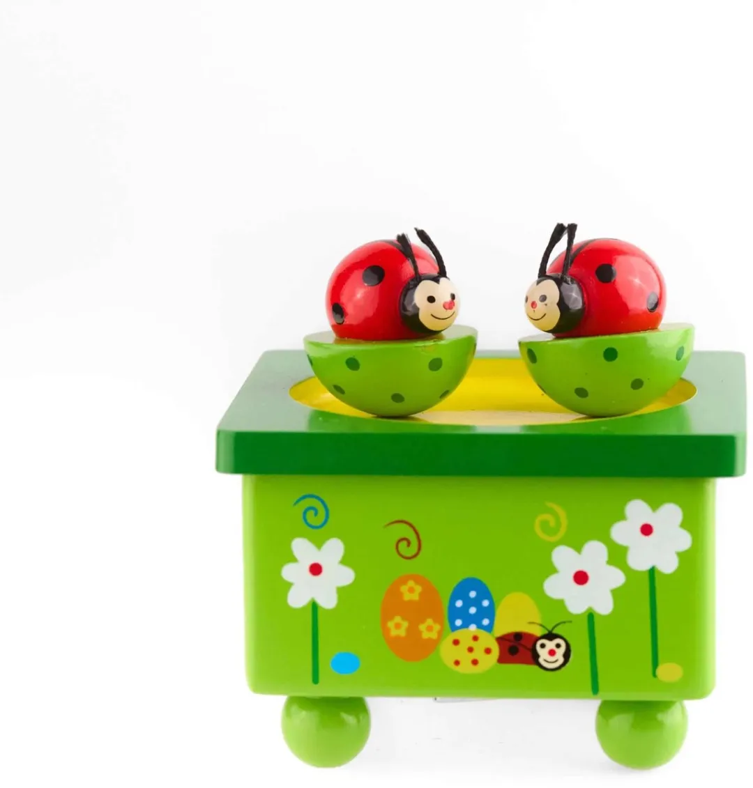 Muziekdoosje Lente Lieveheersbeestjes - Muziekdoos