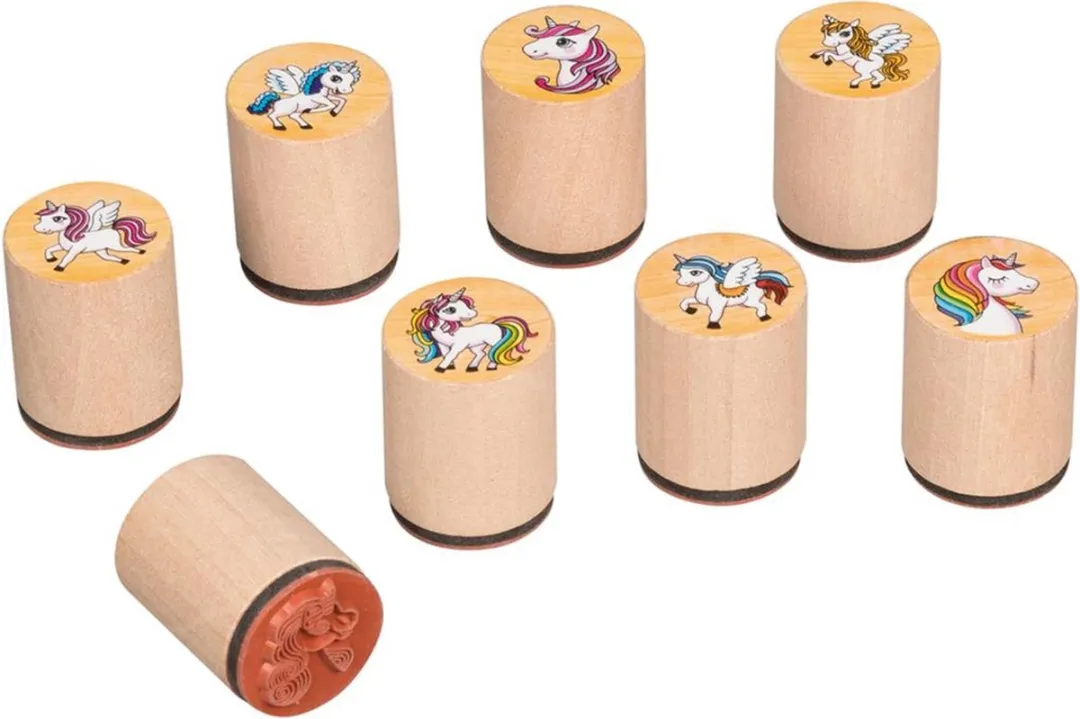 Goki Stempels Eenhoorn - 8 Stuks Multi Color