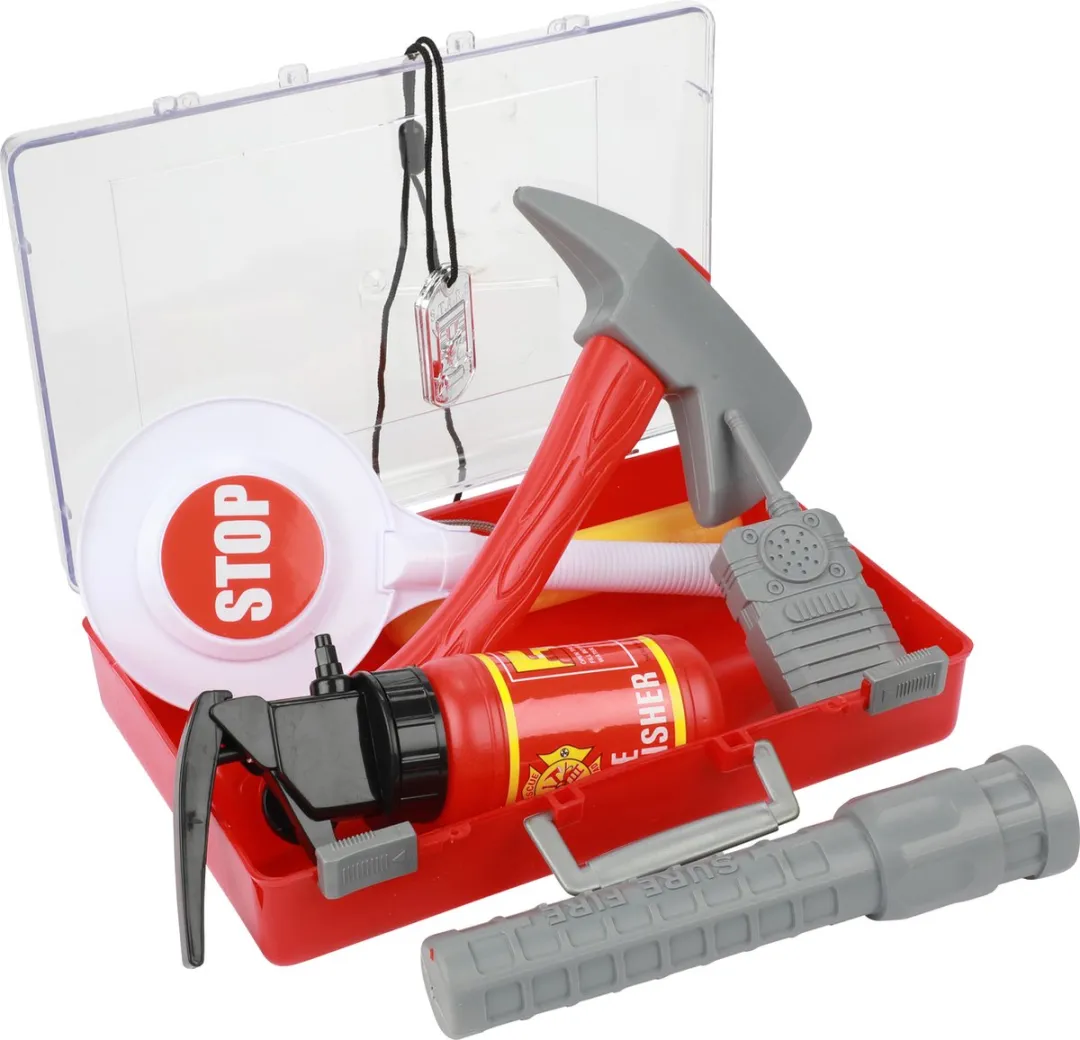 Toi-Toys Fire Fighter Brandweerkoffer - Blauw