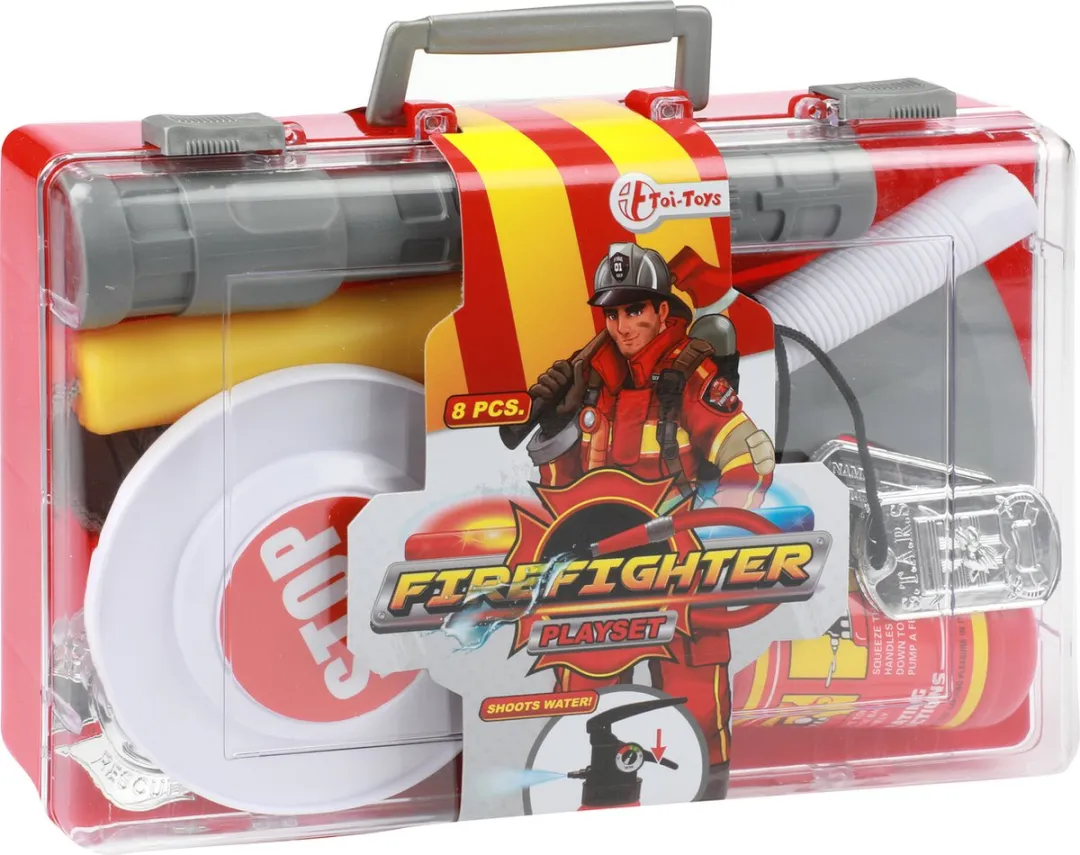 Toi-Toys Fire Fighter Brandweerkoffer - Blauw