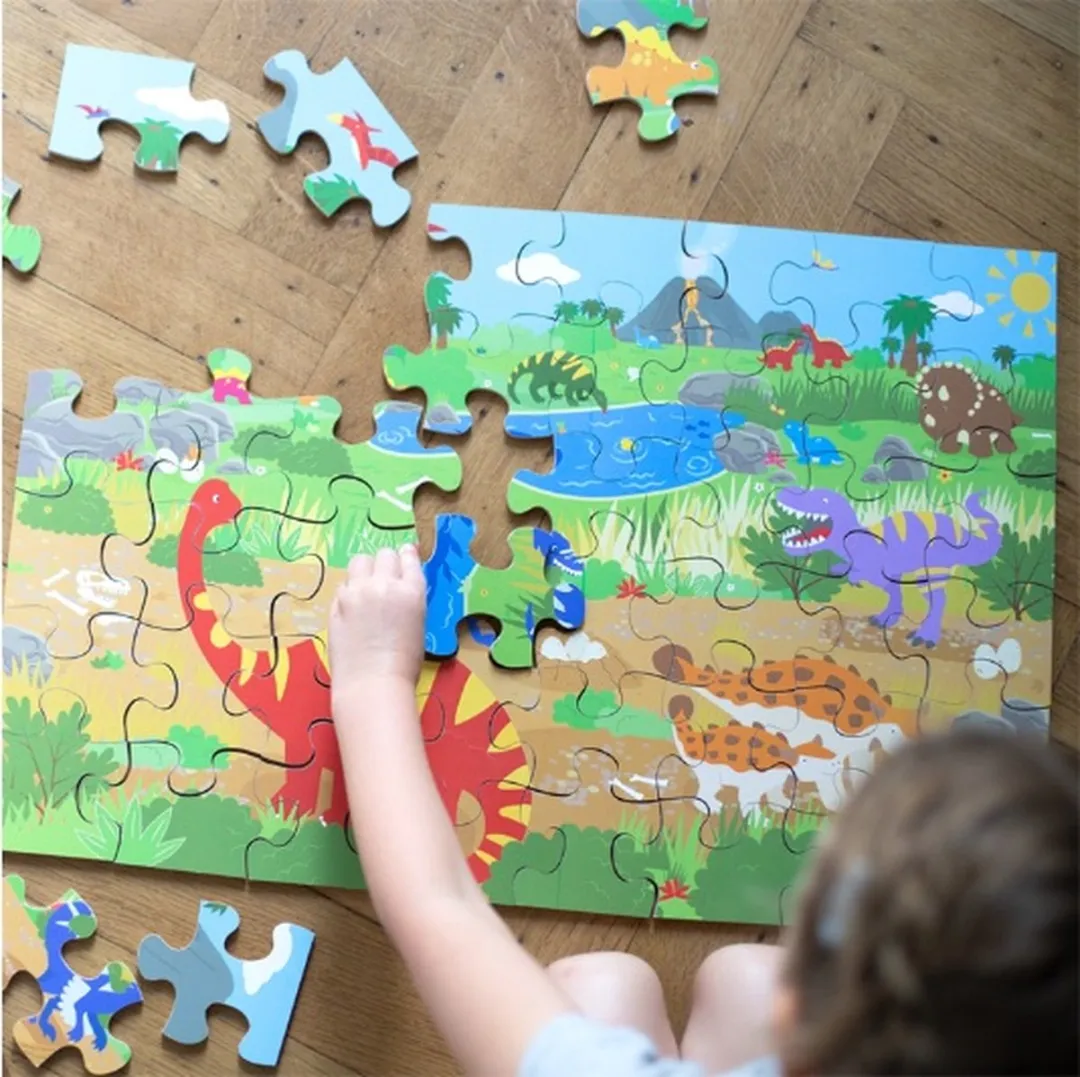 BIGJIGS Dinosaurus Vloerpuzzel 1000 Stuks - Multicolor