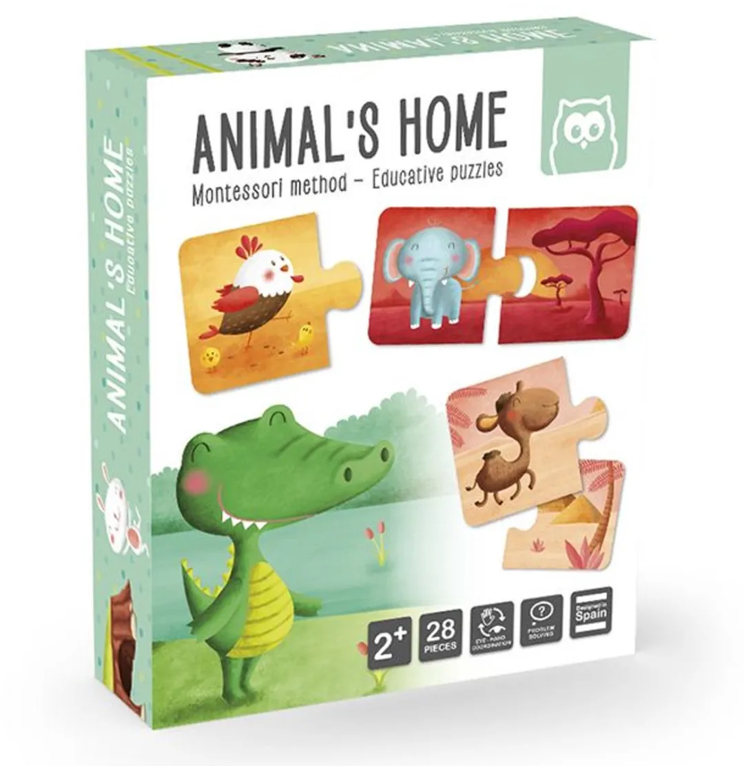 Eurekakids Dierenpuzzel Mint - 28 Stukjes