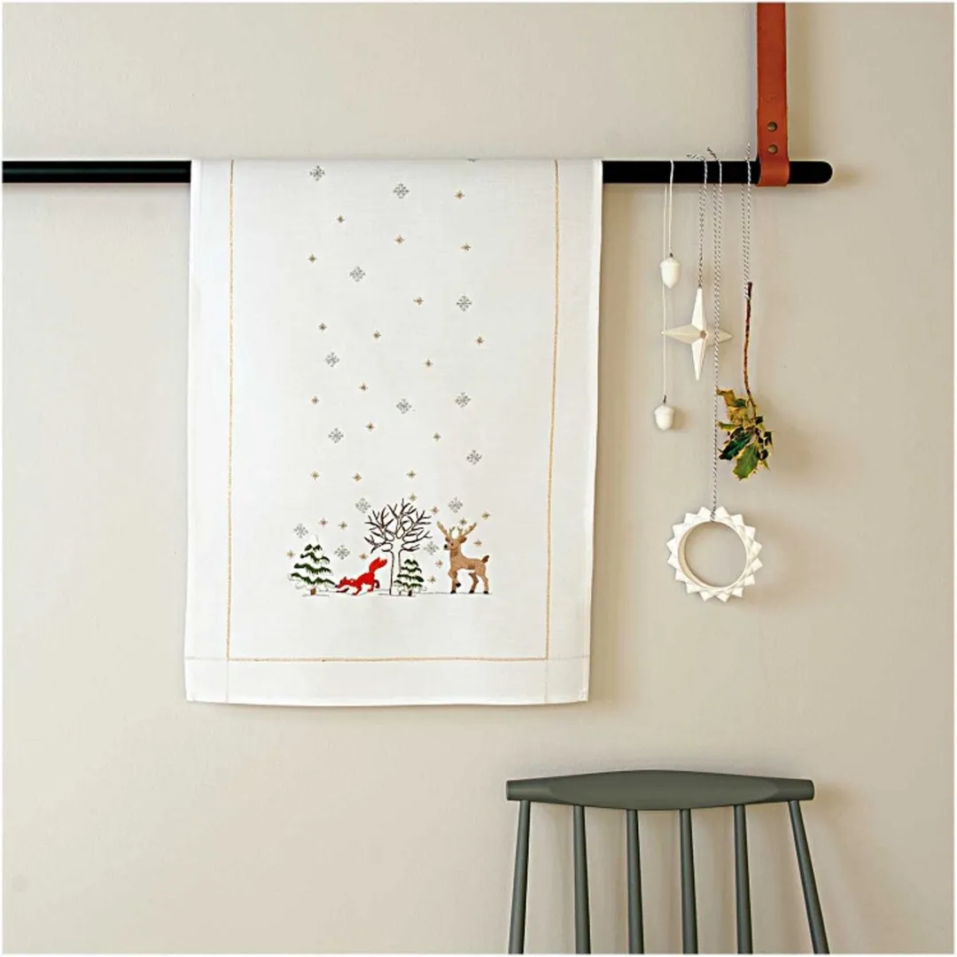 Rico Design Borduurpakket Winterland Kruissteek Wit