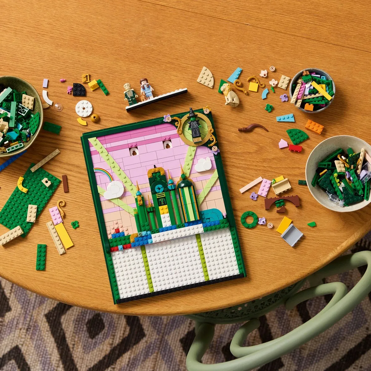 LEGO Wicked Emerald City Muurkunst 75685 - 1518 Stukken - 6 Minifiguren - afbeelding 6 van 6