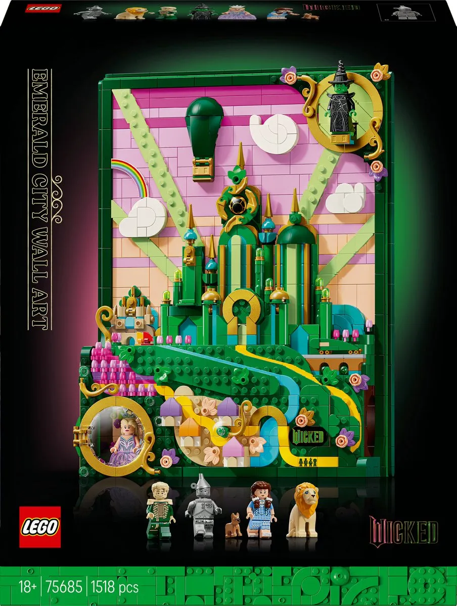 LEGO Wicked Emerald City Muurkunst 75685 - 1518 Stukken - 6 Minifiguren