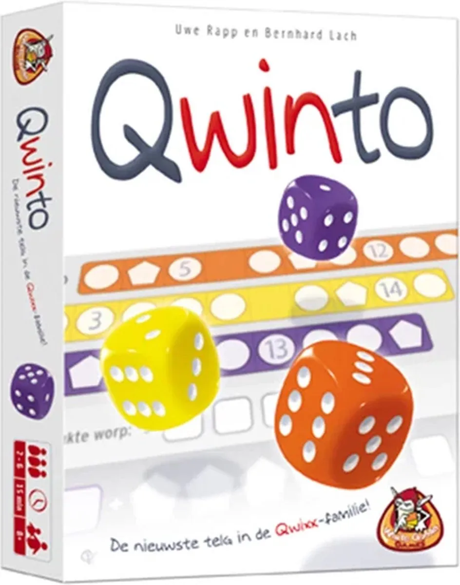 White Goblin Games Qwinto Dobbelspel WGG1525 - 2-6 Spelers - Meerdere Kleuren