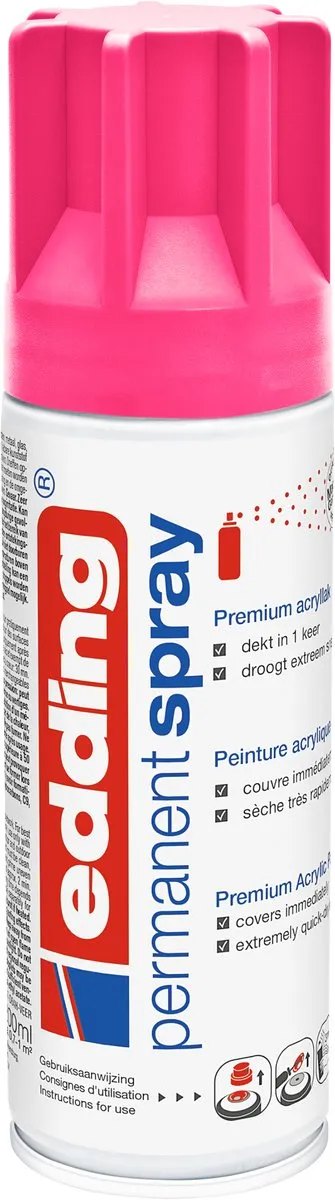 edding 5200 Spuitverf Neon Roze 200ml - afbeelding 5 van 6