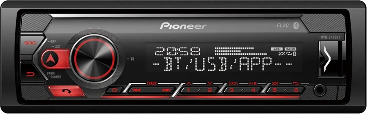 Pioneer MVH-S420BT Autoradio Enkel DIN