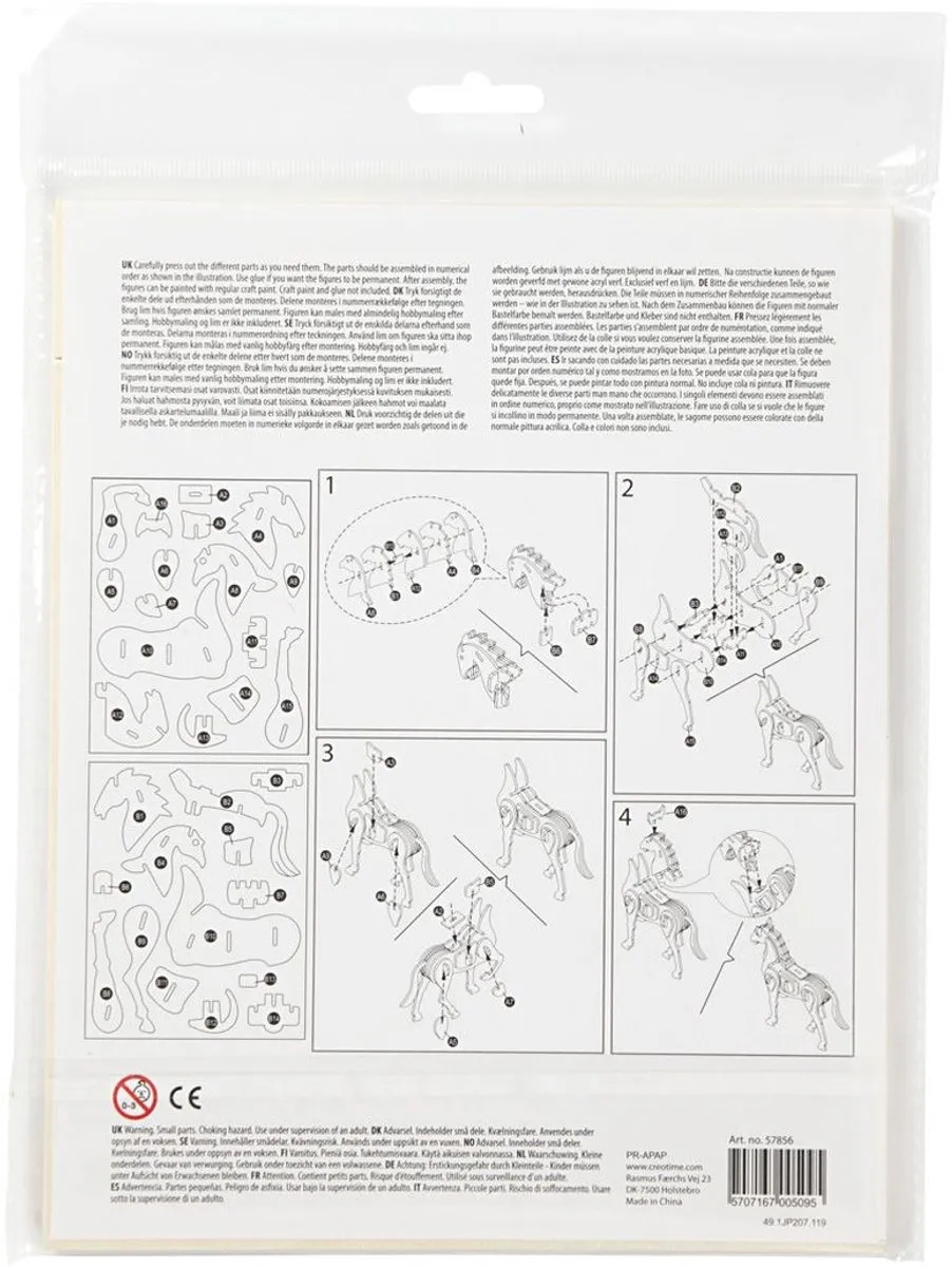 Creativ Company 3D Puzzel Paard - Bruin