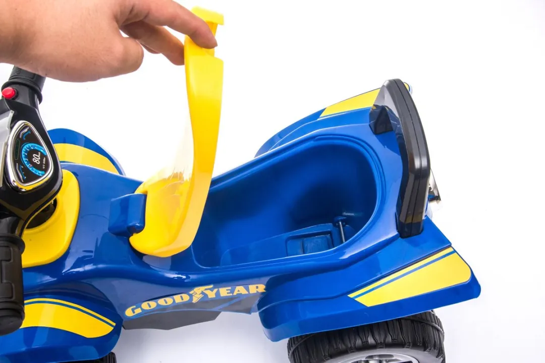 Eco Toys Goodyear Quad Loopauto - Rood - Met LED, muziek & opbergruimte
