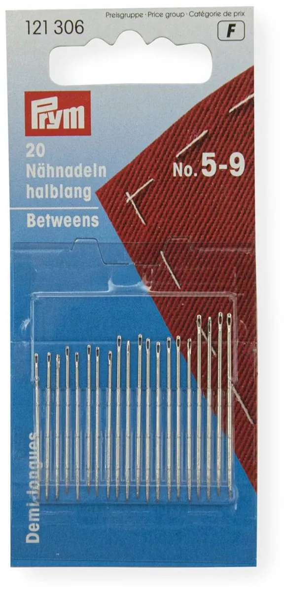 Prym Quilt Naalden Half-Lang Nr.5-9 - 20 Stuks
