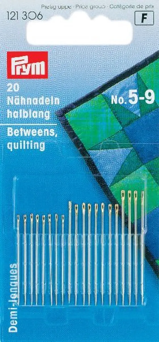 Prym Quilt Naalden Half-Lang Nr.5-9 - 20 Stuks