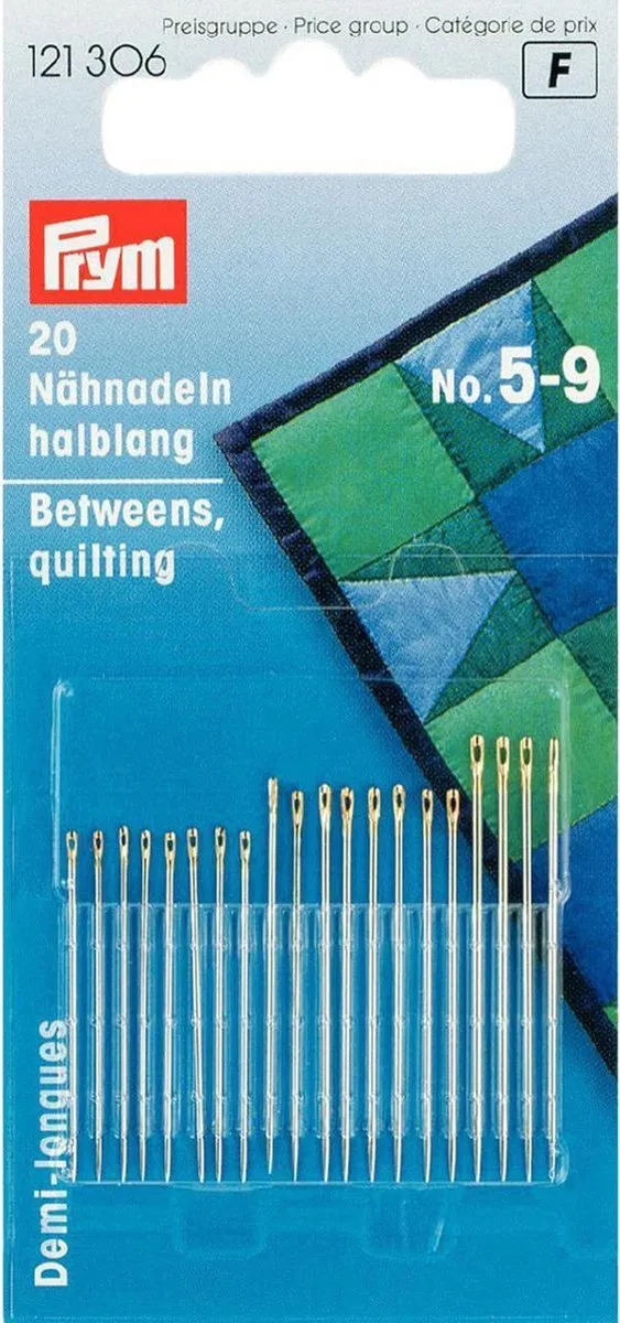 Prym Quilt Naalden Half-Lang Nr.5-9 - 20 Stuks