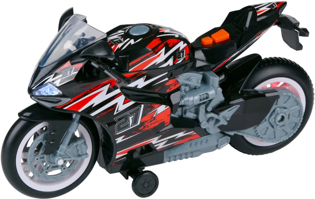 Eddy Toys Wheelie Motor Speelgoed - Rood of Groen