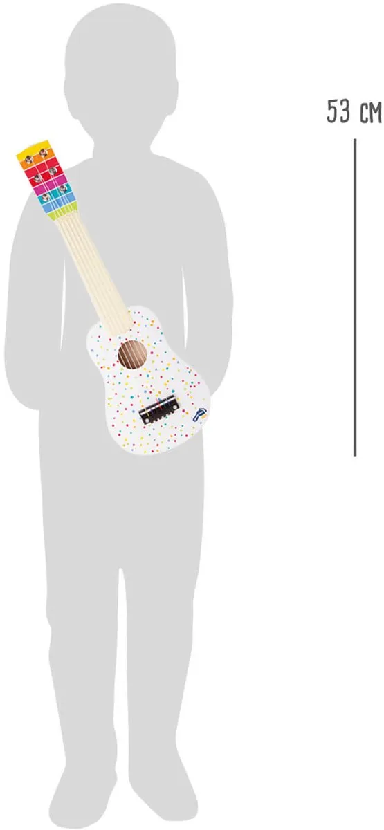 Small Foot Houten Gitaar 53cm - Wit - afbeelding 6 van 6